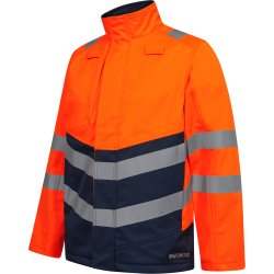 ENGEL Safety+ Softshelljakke Orange/Blue ink 1324-185