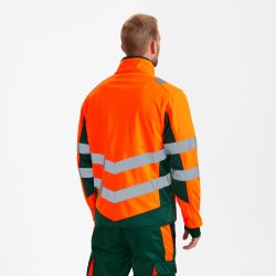 ENGEL Safety softshelljakke Orange/Grøn 1158-237