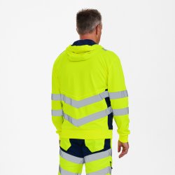 ENGEL Safety sweat cardigan Gul/Blue Ink 8025-241