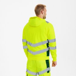 ENGEL Safety sweat cardigan Gul/Grn 8025-241