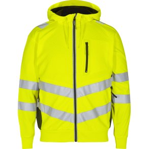 ENGEL Safety sweat cardigan Gul/Sort 8025-241