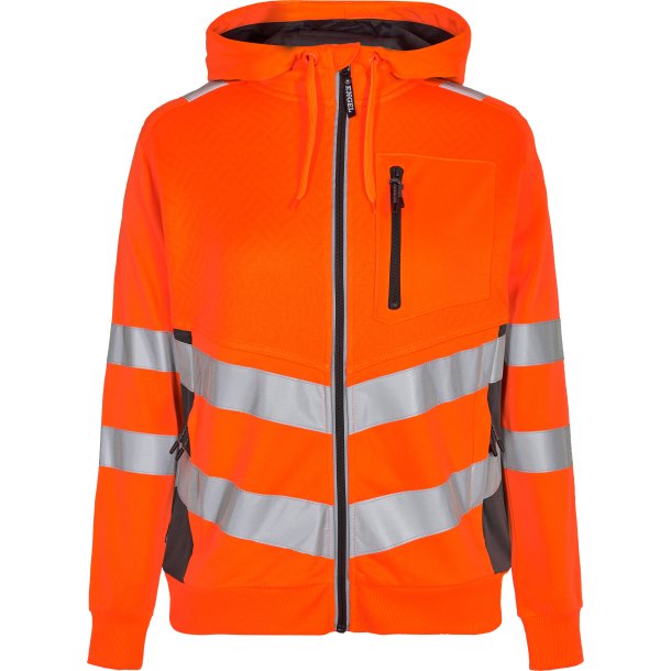 ENGEL Safety sweat cardigan Orange/Antrazitgr 8025-241