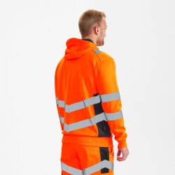 ENGEL Safety sweat cardigan Orange/Antrazitgrå 8025-241