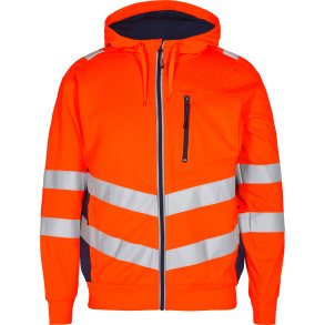 ENGEL Safety sweat cardigan Orange/Blue ink 8025-241