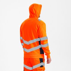 ENGEL Safety sweat cardigan Orange/Blue ink 8025-241