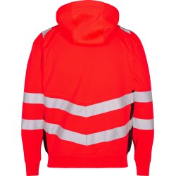 ENGEL Safety sweat cardigan Rd/Sort 8025-241