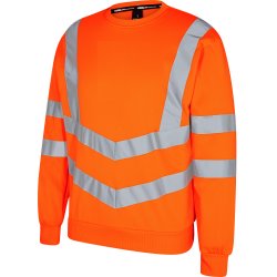 ENGEL Safety sweatshirt Hi-vis Orange 8021-241