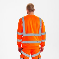 ENGEL Safety sweatshirt Hi-vis Orange 8041-253