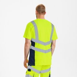 ENGEL Safety T-shirt  Gul/Blue Ink 9544-182