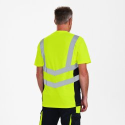 ENGEL Safety T-shirt  Gul/Sort 9544-182