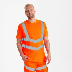ENGEL Safety T-shirt Hi-vis Orange 9544-182