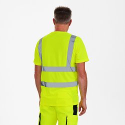 ENGEL Safety T-shirt med brystlomme Gul 9541-151