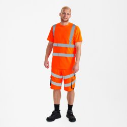 ENGEL Safety T-shirt med brystlomme Hi-vis Orange 9541-151
