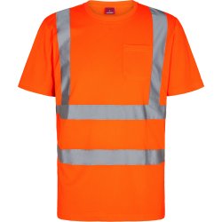 ENGEL Safety T-shirt med brystlomme Hi-vis Orange 9541-151