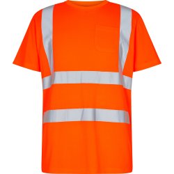 ENGEL Safety T-shirt med brystlomme Orange 9541-151