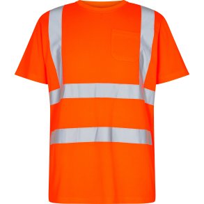 ENGEL Safety T-shirt med brystlomme Orange 9541-151