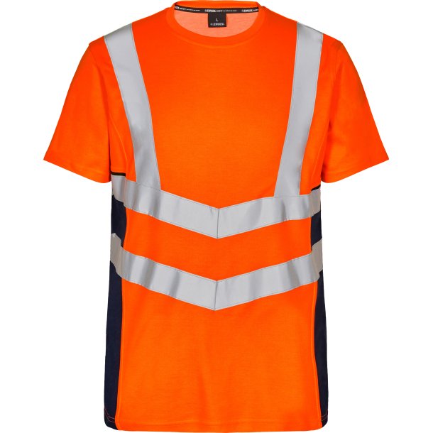 ENGEL Safety T-shirt  Orange/Blue ink 9544-182