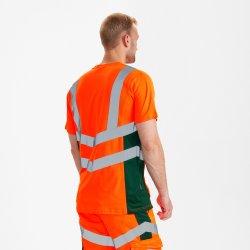 ENGEL Safety T-shirt  Orange/Grn 9544-182