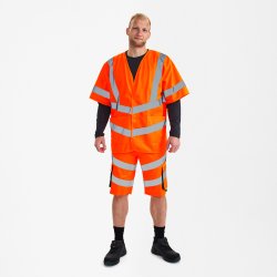 ENGEL Safety vejvest med �rmer Hi-vis Orange 5031-240