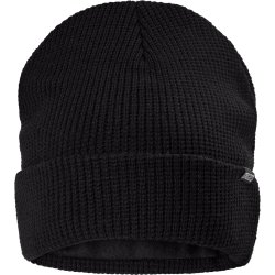 ENGEL Stikket hue med perlestrik effekter Sort 9093-18