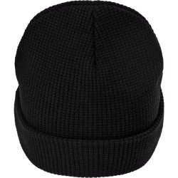 ENGEL Stikket hue med perlestrik effekter Sort 9093-18