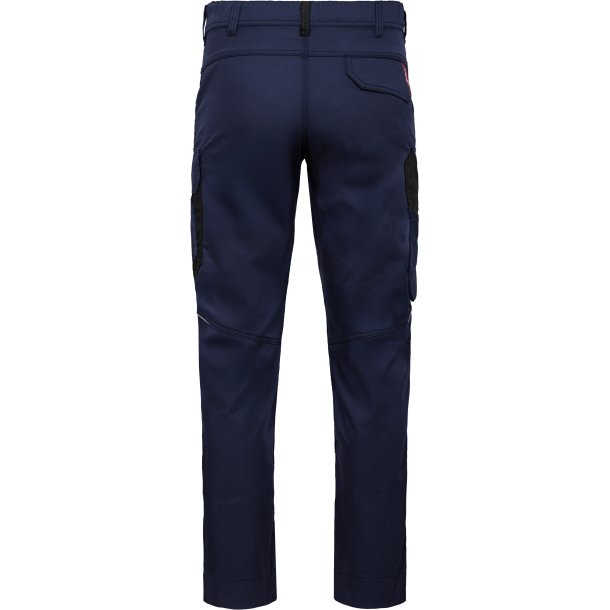 ENGEL Venture arbejdsbukser med skjult knaplukning Blue Ink/Sort 2519-154