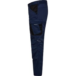 ENGEL Venture arbejdsbukser med skjult knaplukning Blue Ink/Sort 2519-154