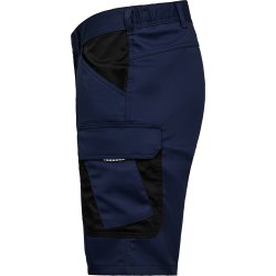 ENGEL Venture arbejdsshorts med skjult knaplukning Blue Ink/Sort 6519-154