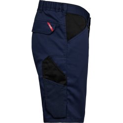 ENGEL Venture arbejdsshorts med skjult knaplukning Blue Ink/Sort 6519-154