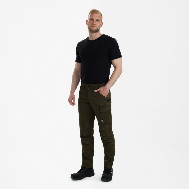 ENGEL X-treme bukser med strk Forest Green 2363-314