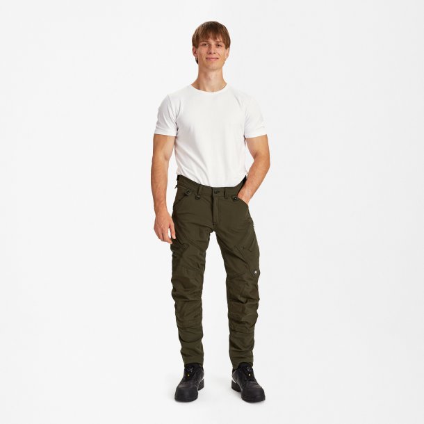 ENGEL X-treme hndvrkerbukser med 4-vejs strk Forest Green 2369-317