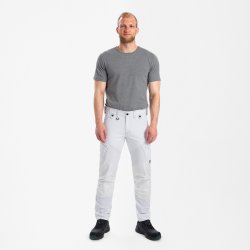 ENGEL X-treme håndværkerbukser med 4-vejs stræk Hvid 2369-317