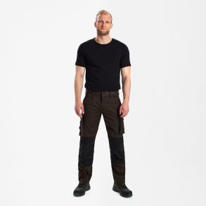 ENGEL X-treme hndvrkerbukser med strk Mokkabrun/Sort 0362-740