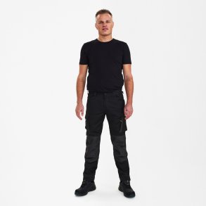ENGEL X-treme hndvrkerbukser med strk Sort/Antrazitgr 0362-740