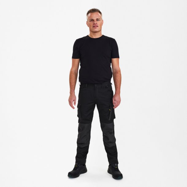 ENGEL X-treme hndvrkerbukser med strk Sort/Antrazitgr 0362-740