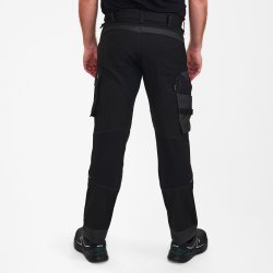 ENGEL X-treme hndvrkerbukser med strk Sort/Antrazitgr 0362-740