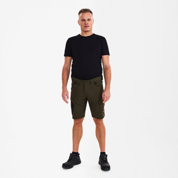 ENGEL X-treme håndværkershorts med 4-vejs stræk Forest Green 6366-317