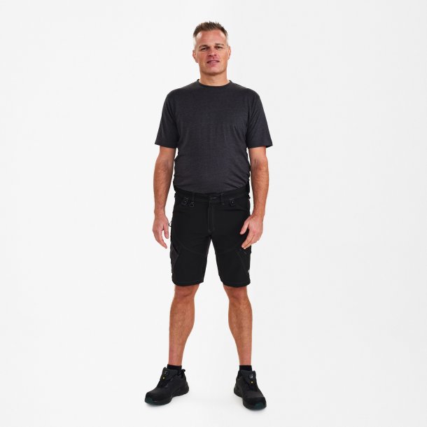 ENGEL X-treme hndvrkershorts med 4-vejs strk Sort 6366-317