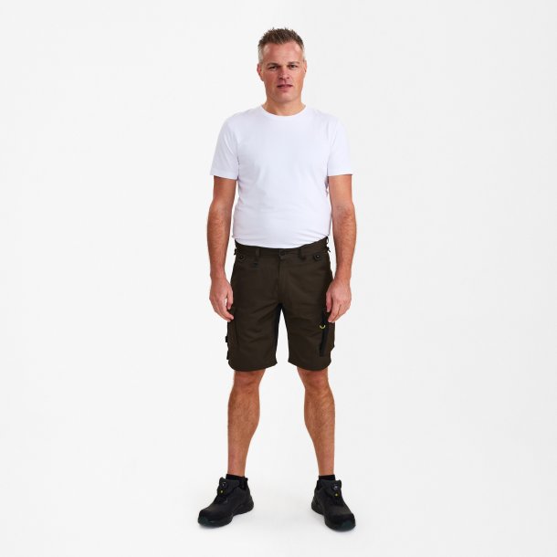 ENGEL X-treme shorts med strk Mokkabrun/Sort 6362-740