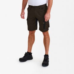 ENGEL X-treme shorts med strk Mokkabrun/Sort 6362-740