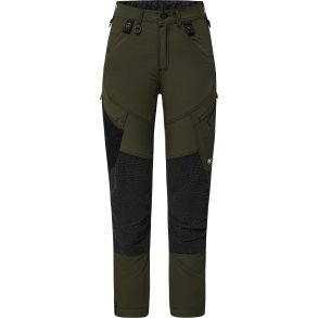 ENGEL X-treme-arbejdsbukser med strk til kvinder Forest Green 2361-317
