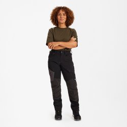 ENGEL X-treme-arbejdsbukser med strk til kvinder Sort 2361-317