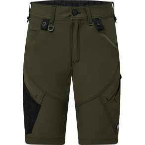 ENGEL X-treme dame arbejdsshorts med 4-vejs strk Forest Green 6361-317