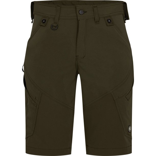 ENGEL X-treme hndvrkershorts med 4-vejs strk Forest Green 6367-317