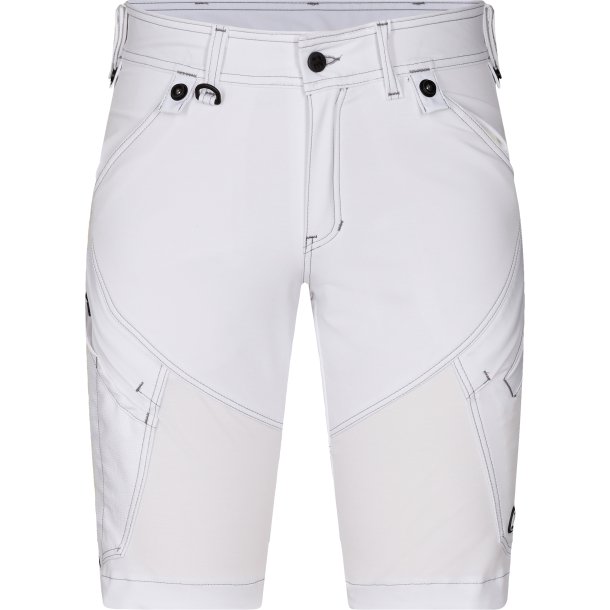 ENGEL X-treme hndvrkershorts med 4-vejs strk Hvid 6367-317