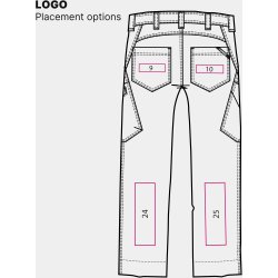 ENGEL X-treme servicebukser med 4-vejs strk Forest Green 2368-317