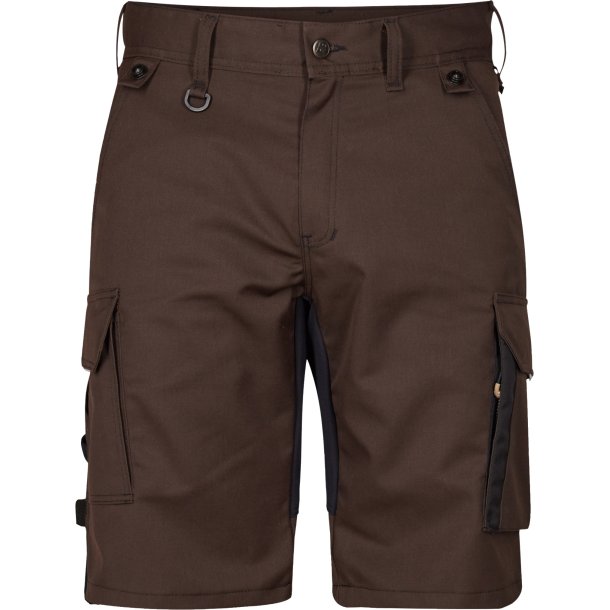 ENGEL X-treme shorts med strk Mokkabrun/Sort 6362-740