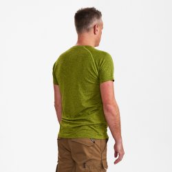 ENGEL X-treme sømløs T-shirt Limegrøn melange 9060-155