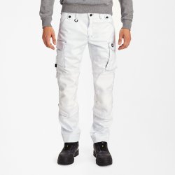 ENGEL X-treme strkbare hndvrkerbukser Hvid 0360-186