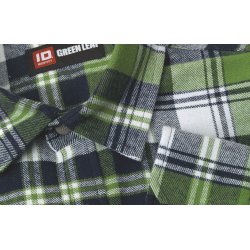 ID 0204 Green leaf skjorte  trykknap Grn
